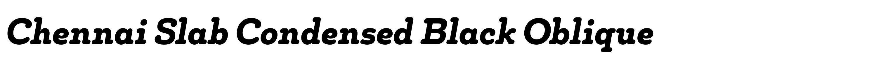 Chennai Slab Condensed Black Oblique